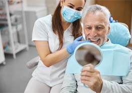 smiling with dental implants in Sunnyvale